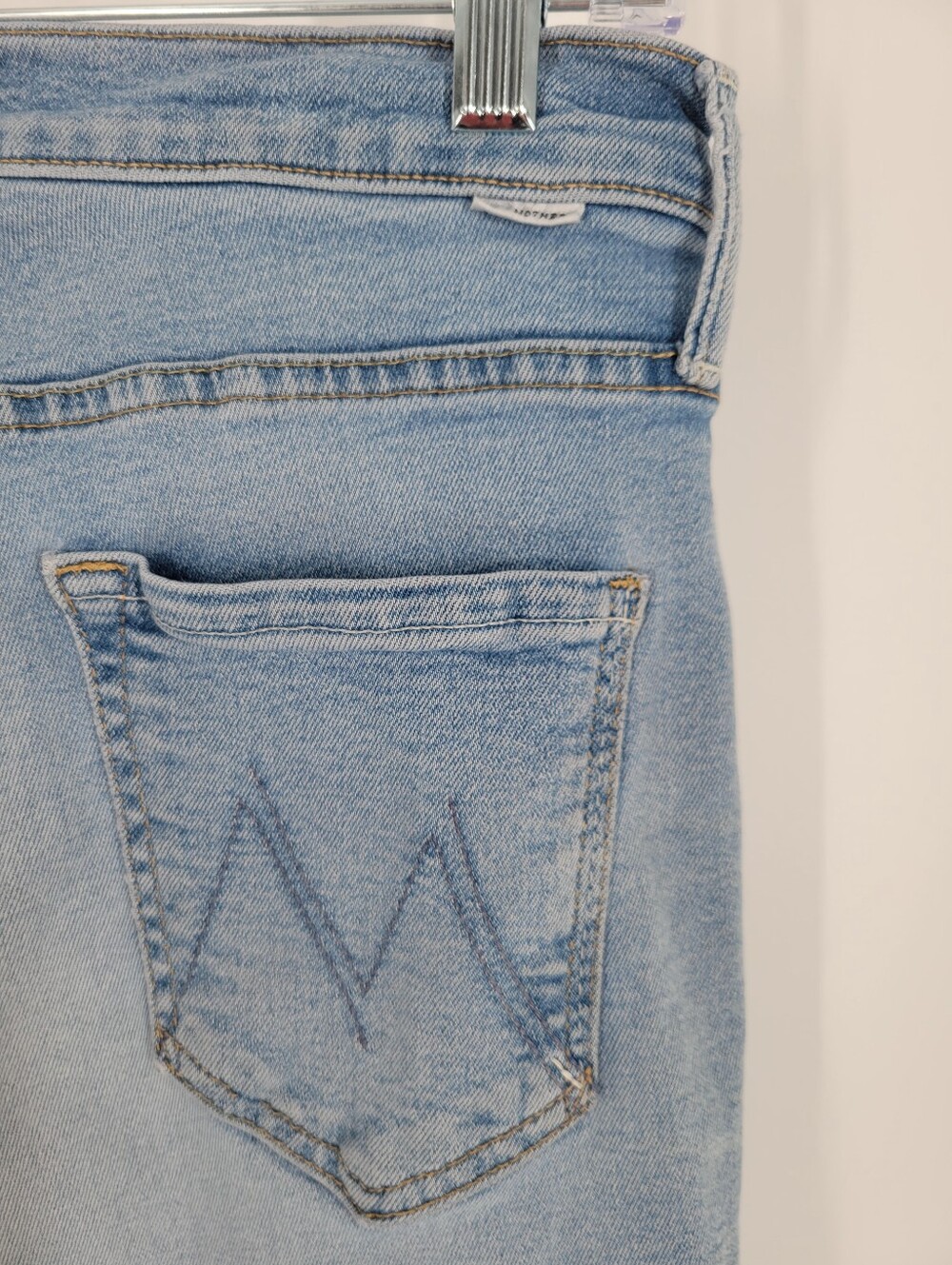Mother The Dazzler Ankle Light Wash Women's Slim Jeans Size 28 - Picture 4 of 8